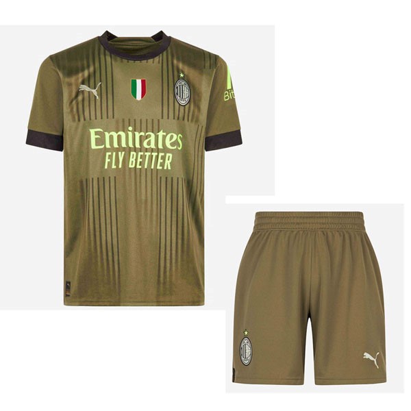 Trikot AC Milan Ausweich Kinder 2022-23